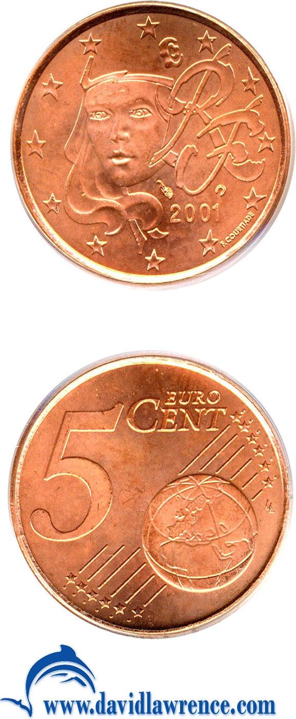 2001 5c Franc System MS thumbnail 2