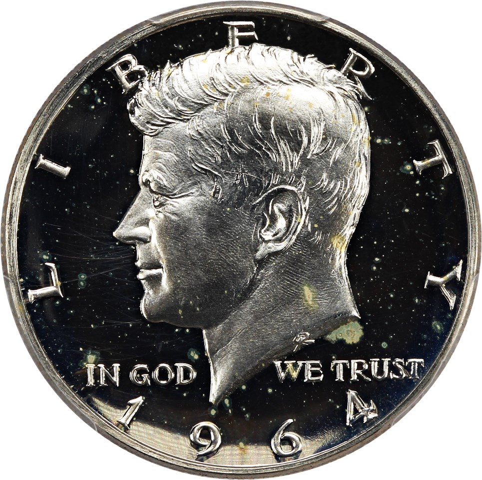 image for: 1964 50c PCGS Proof 64 DCAM (Accented Hair)