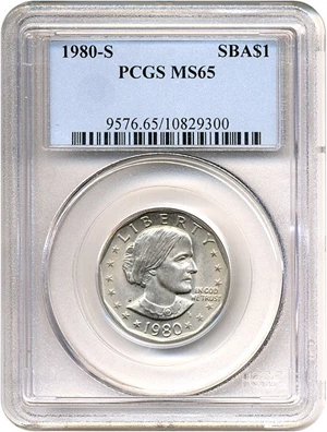 image for: 1980-S SBA$ PCGS MS65