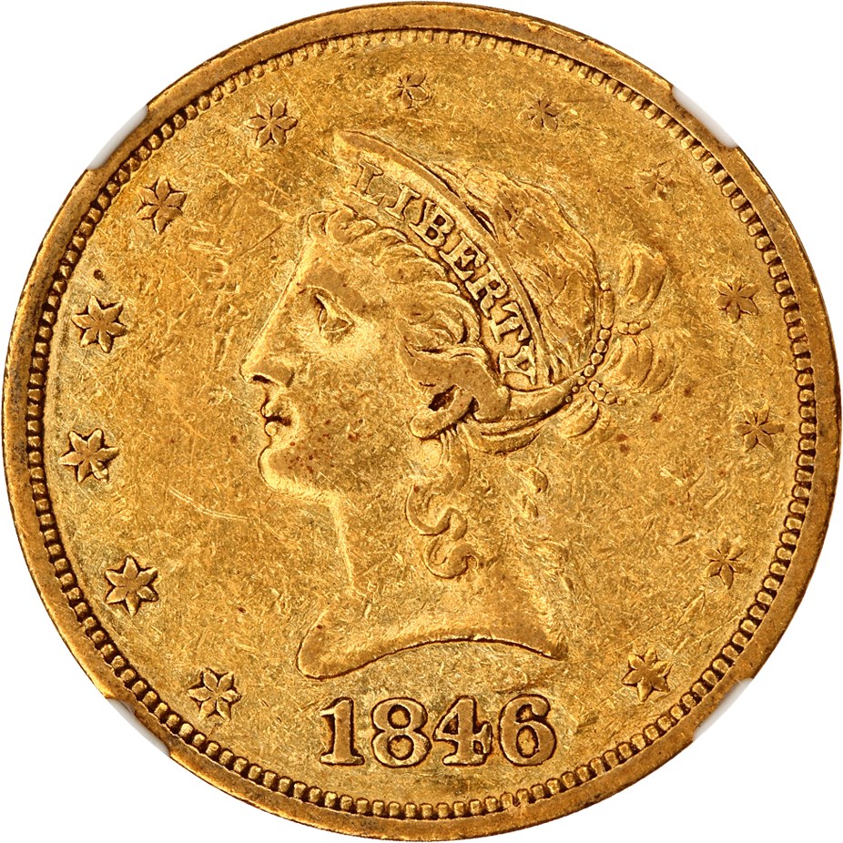 image for: 1846-O $10 NGC XF40