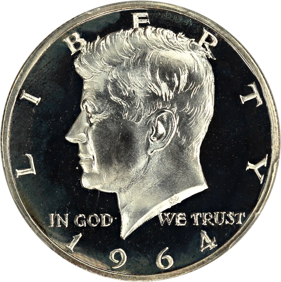 image for: 1964 50c PCGS Proof 66 DCAM (Accented Hair)