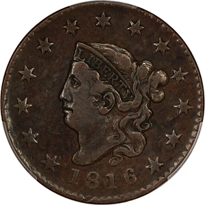 image for: 1816 1c PCGS VF30