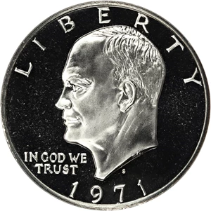 image for: 1971-S $1 PCGS Proof 69 (DDO, FS-103, FS-015.8, Silver)