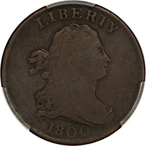 image for: 1800 1/2c PCGS VG-10