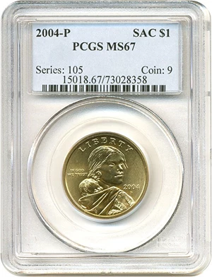 image for: 2004-P Sac $1 PCGS MS67
