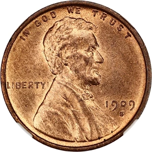 image for: 1909-S/Horiz S Lincoln 1c NGC/CAC MS65 RB