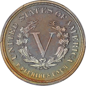 image for: 1883 5c PCGS Proof 67 (No Cents)
