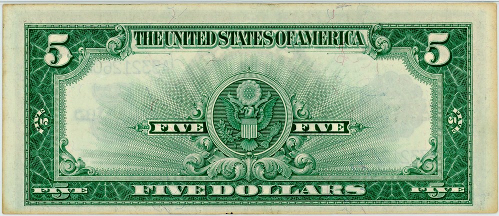 image for: FR. 282 1923 $5 Silver Certificate PMG Choice Unc 63 EPQ