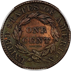 image for: 1830 1c PCGS XF Details (Large Letters, Altered Surfaces)