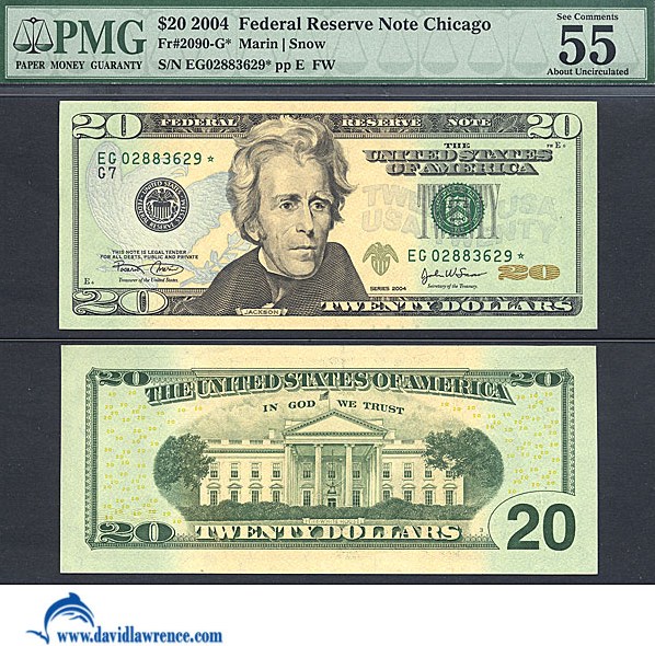 2004 $20 Star Replacement (Fr. 2090G*)