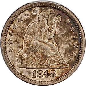 image for: 1848 25c PCGS XF45
