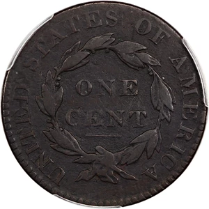 image for: 1820 1c PCGS Fine Details (Small Date, Environmental Damge)