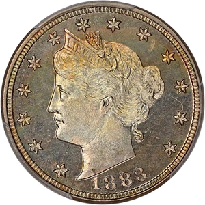 image for: 1883 5c PCGS Proof 67 (With Cents)