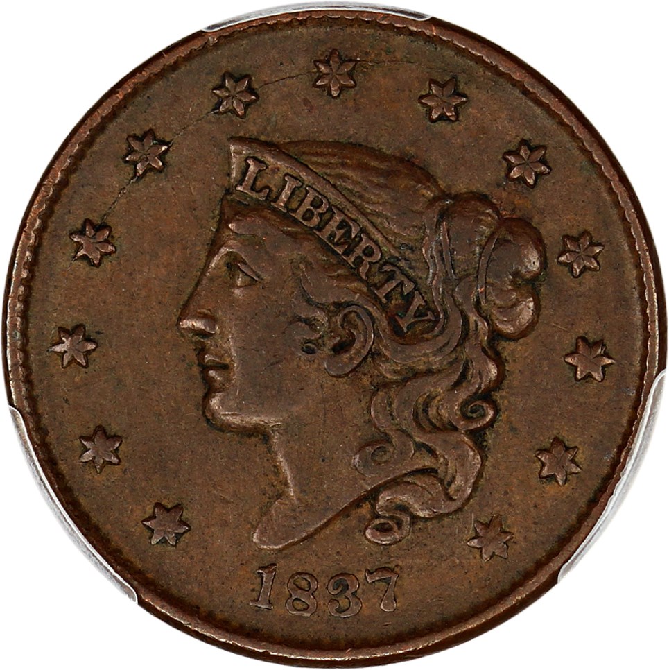 image for: 1837 1c PCGS XF40 (Small Letters)