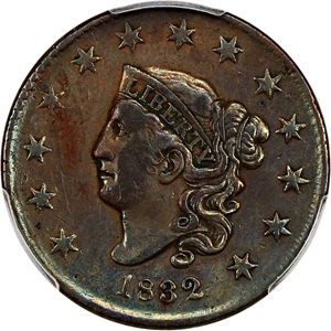 image for: 1832 1c PCGS VF Details (Large Letters, Altered Surf.)