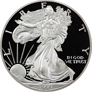 image for: 1999-P Silver Eagle $1 PCGS Proof 69 DCAM