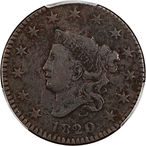 image for: 1820/19 1c PCGS Fine Details (Environmental Damage)