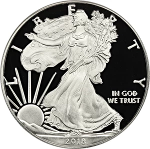 image for: 2018-W Silver Eagle $1 PCGS Proof 69 DCAM