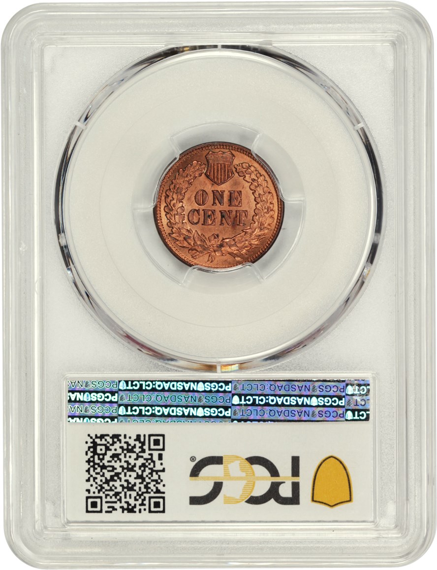 image for: 1871 1c PCGS MS64 RD (Eagle Eye Photo Seal)