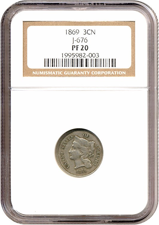 image for: 1869 3cN J-676 NGC Proof 20