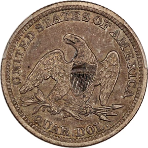 image for: 1848 25c PCGS XF45