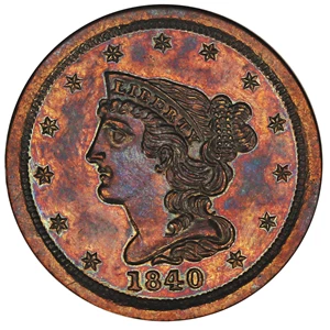 image for: 1840 1/2c NGC Proof 63 BN (Original)