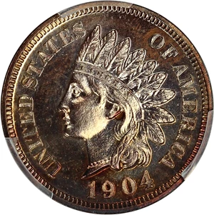 image for: 1904 1c PCGS Proof 64 RB