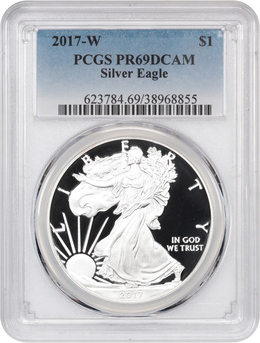 image for: 2017-W Silver Eagle $1 PCGS Proof 69 DCAM