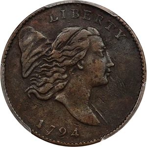 image for: 1794 1/2c PCGS VF35 (Large Edge Letters, C-1a)