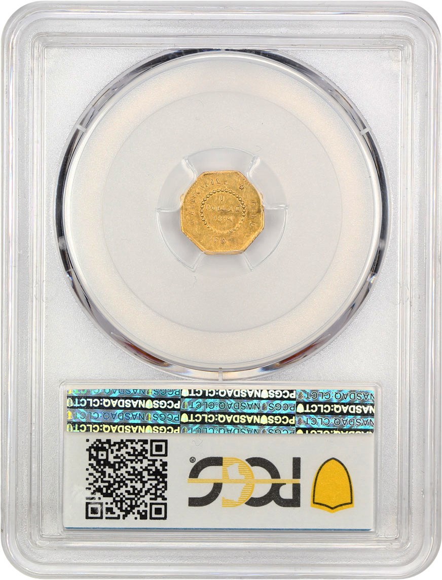 image for: 1854 Cal. Gold $1 PCGS AU55 (BG-510)