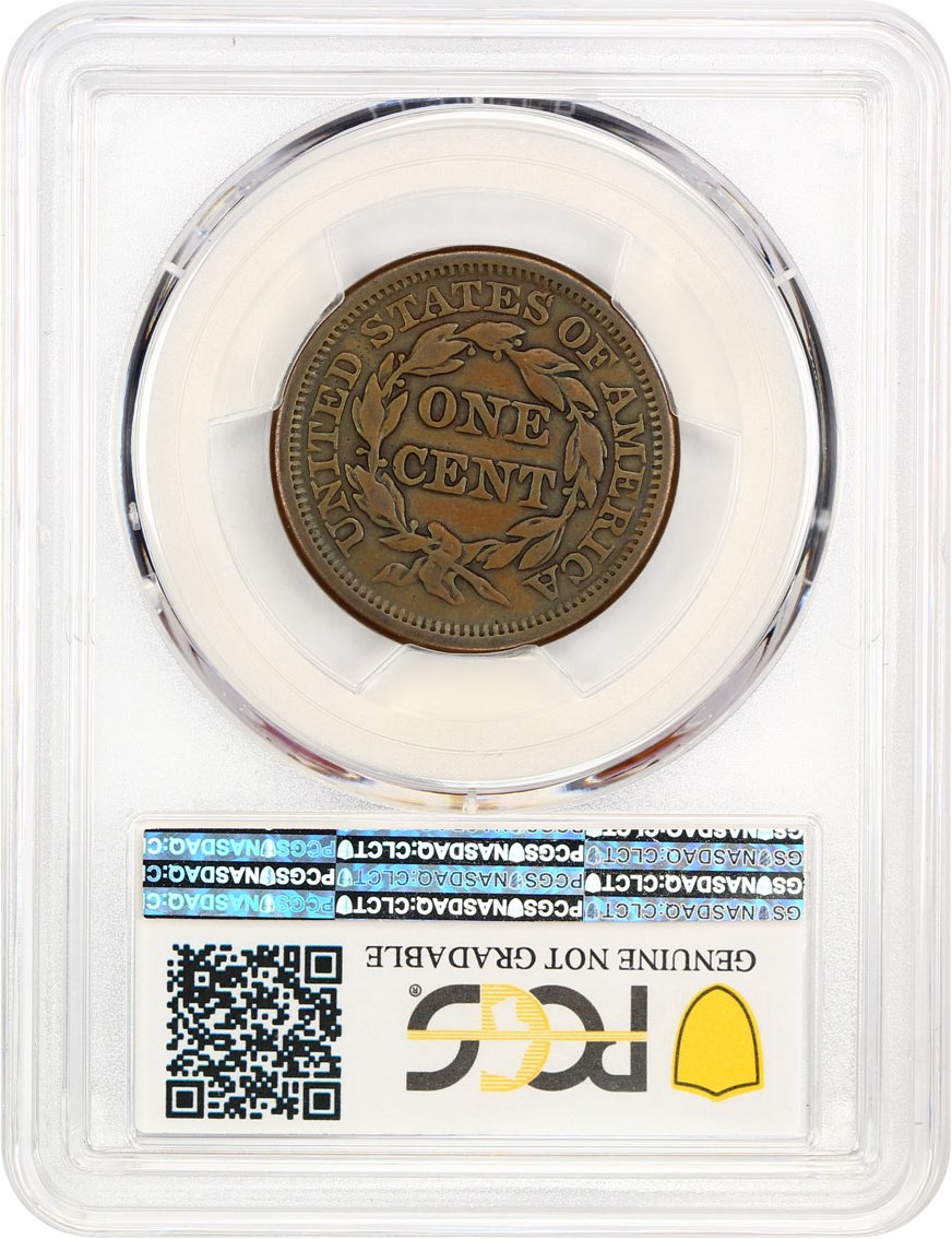 image for: 1844/81 1c PCGS Fine Details (Surfaces Smoothed)