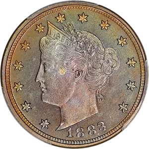 image for: 1883 5c PCGS Proof 67 (No Cents)