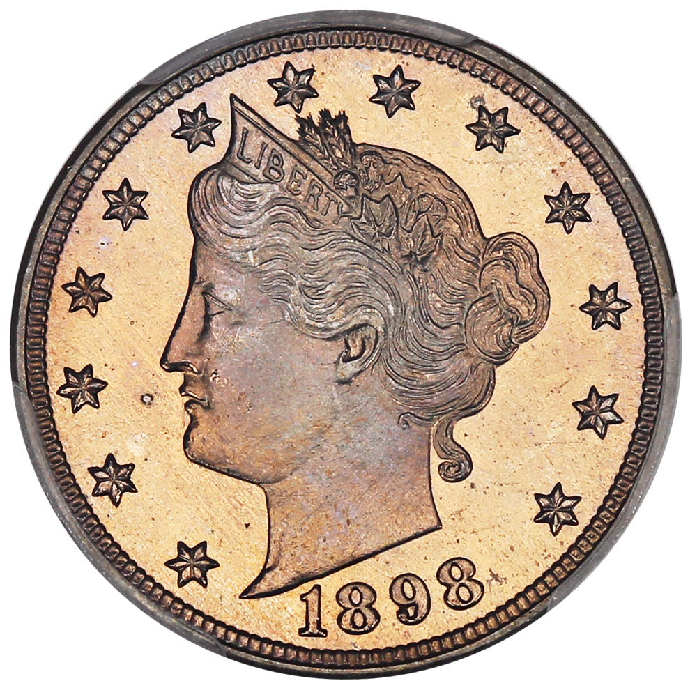 image for: 1898 5c PCGS Proof 66 CAM