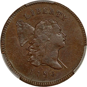 image for: 1795 1/2c PCGS VF35 (Pole, LE, Punc. Date)