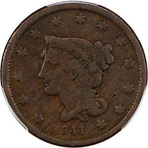 image for: 1841 1c PCGS VG-08