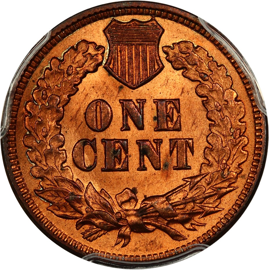 image for: 1871 1c PCGS MS64 RD (Eagle Eye Photo Seal)