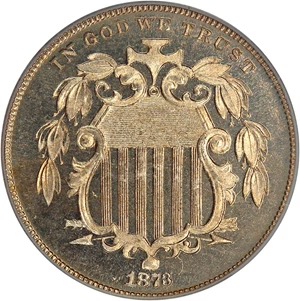 image for: 1873 5c PCGS/CAC Proof 65 CAM (Closed 3)