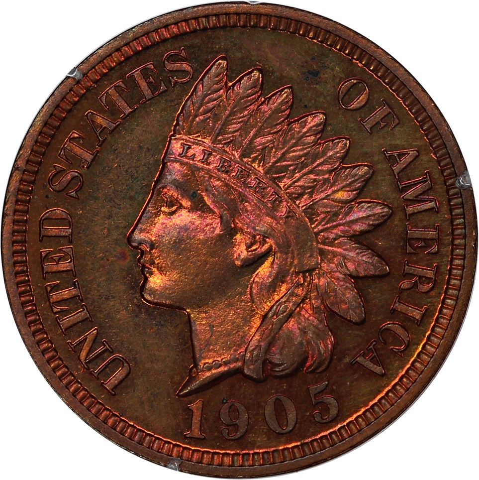 image for: 1905 1c PCGS Proof 64 RD (OGH Rattler Holder)