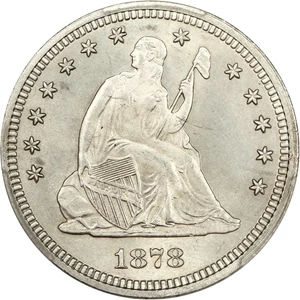 image for: 1878 25c PCGS MS65