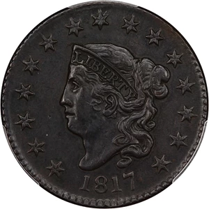 image for: 1817 1c PCGS AU Details (15 Stars, Smoothed)