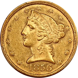 image for: 1856-C $5 PCGS AU58