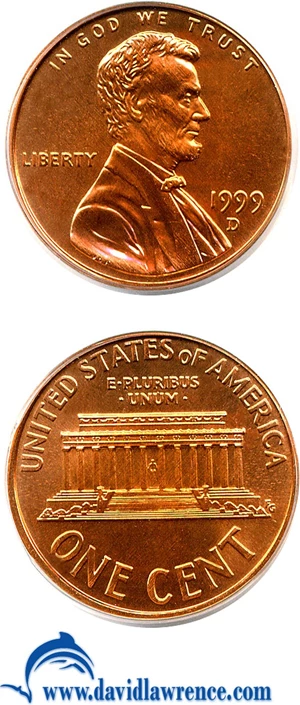 image for: 1999-D 1c PCGS MS69 RD
