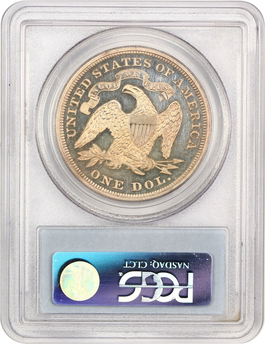 image for: 1868 $1 PCGS Proof 61 CAM