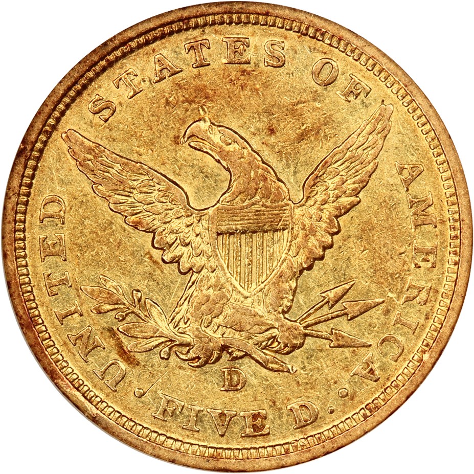 image for: 1840-D $5 NGC XF45 (Tall D)