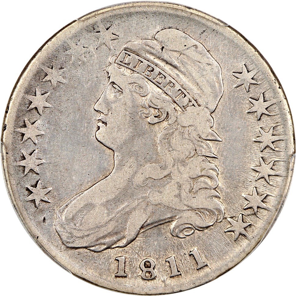 image for: 1811/10 50c PCGS VF Details (Corrosion Removed)