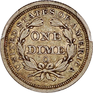 image for: 1858-O 10c PCGS/CAC XF45
