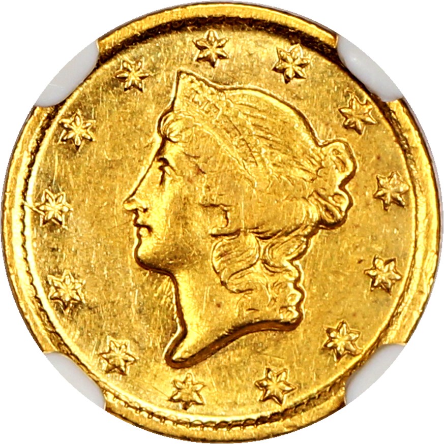 image for: 1853-D G$1 NGC AU58