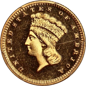 image for: 1889 G$1 PCGS/CAC Proof 63 CAM