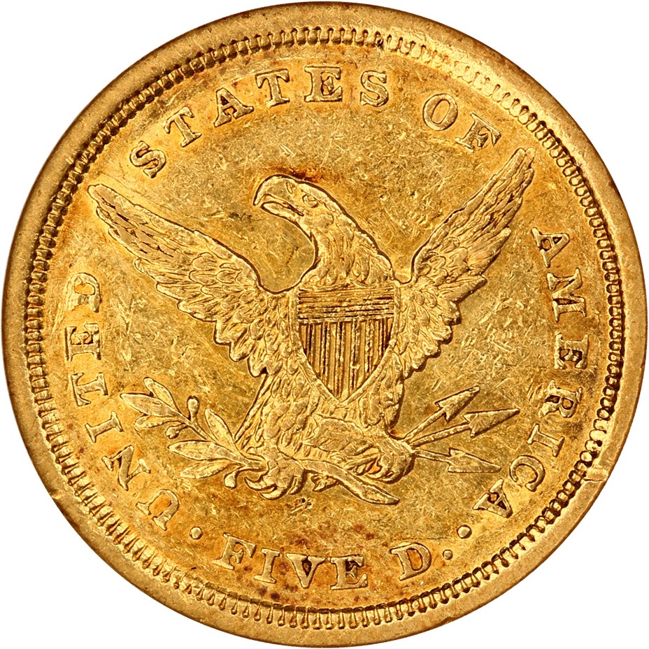 image for: 1839-D $5 NGC XF45 (OH)