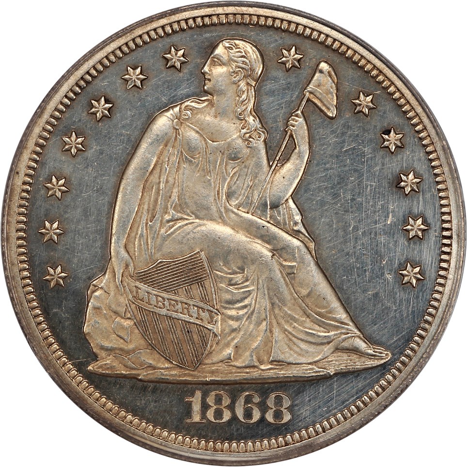 image for: 1868 $1 PCGS Proof 61 CAM